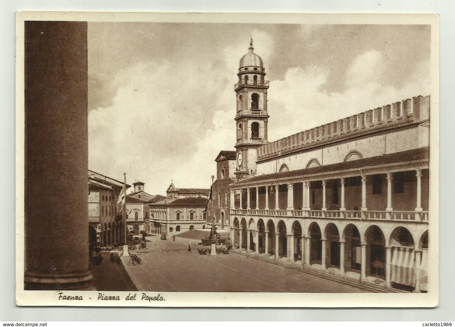 FAENZA - PIAZZA DEL POPOLO VIAGGIATA  FG - Ravenna