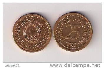 Yugoslavia 25 Para 1982. High Grade  KM#84 - Yougoslavie