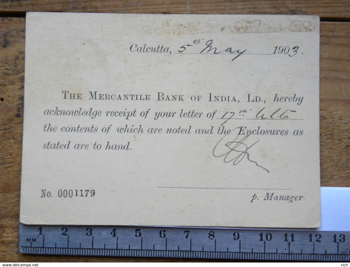 Entier Postal - Inde Britanique - Calcutta Pour Paris - 5/05/1903 - Covers & Documents