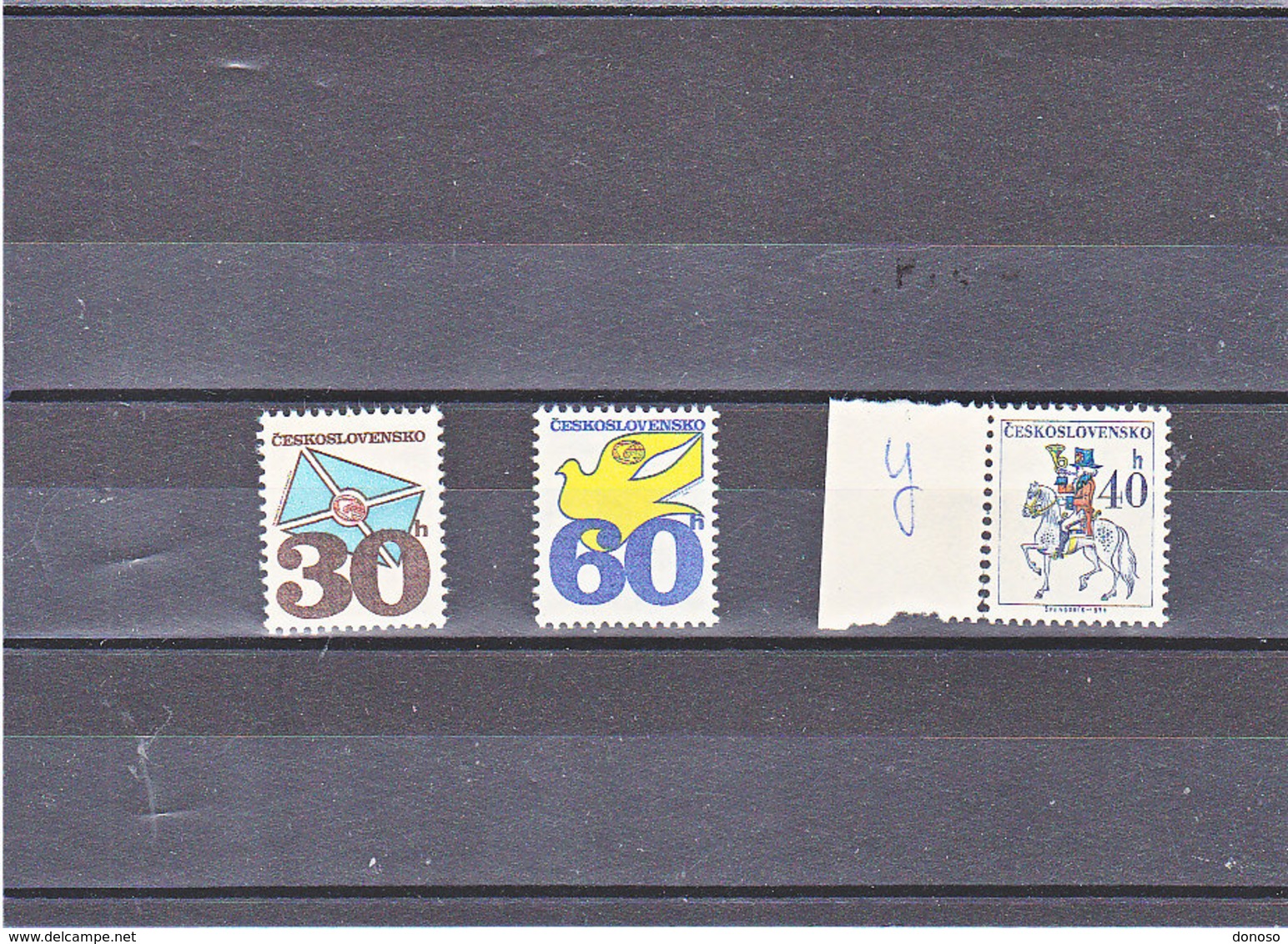 TCHECOSLOVAQUIE 1978-1979 Série Courante Yvert 2074a-2076a NEUF** MNH - Ungebraucht