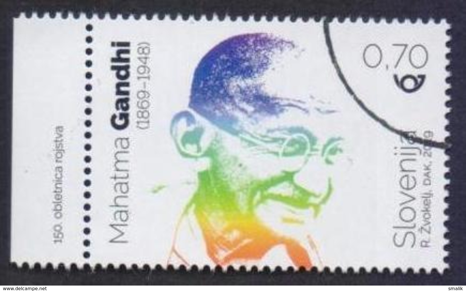 SLOVENIA 2019 - 150th Birth Anniversary Of Mahatma GANDHI, 1v. MNH (SPECIMEN) - Slovenia