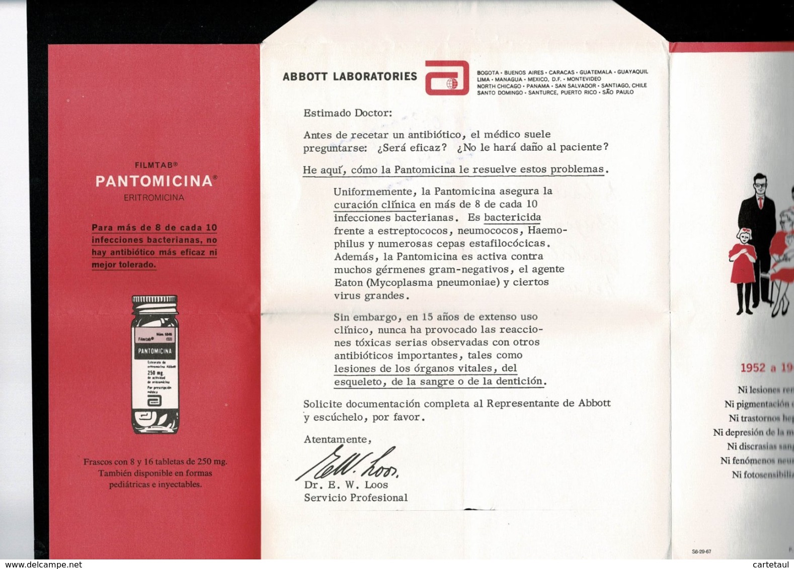 RARE ! Labo ABBOTT Dear Doctor ANDORRE 10-9-1967 Printed Matter Imprimé Pour Mexique + Cachet Mexicain DIA DEL CARTER - Pharmacie