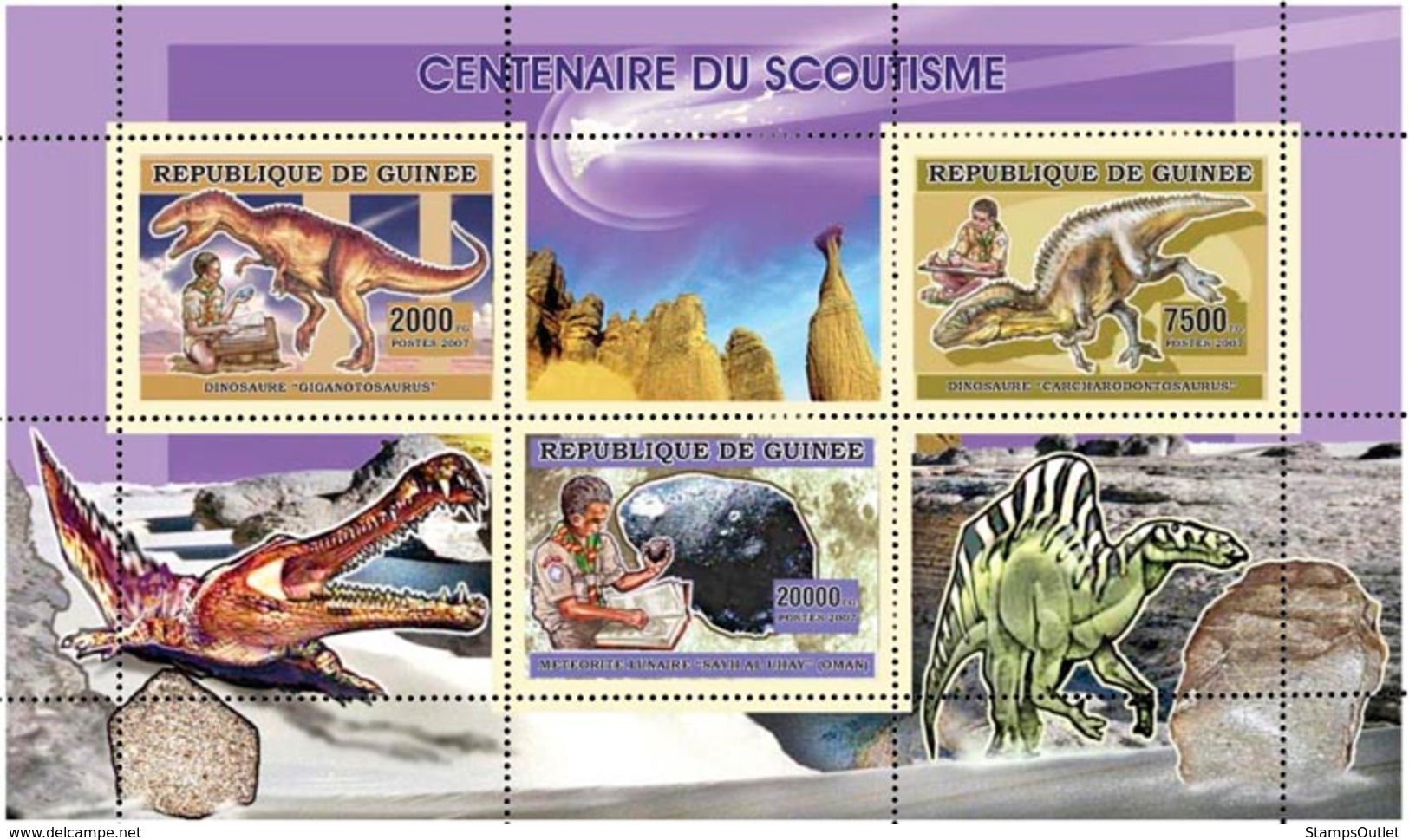 Guinea 2006 MNH - Centenaire Du Scoutisme - YT 2703-2705, Mi 4353-4355 - Guinea (1958-...)