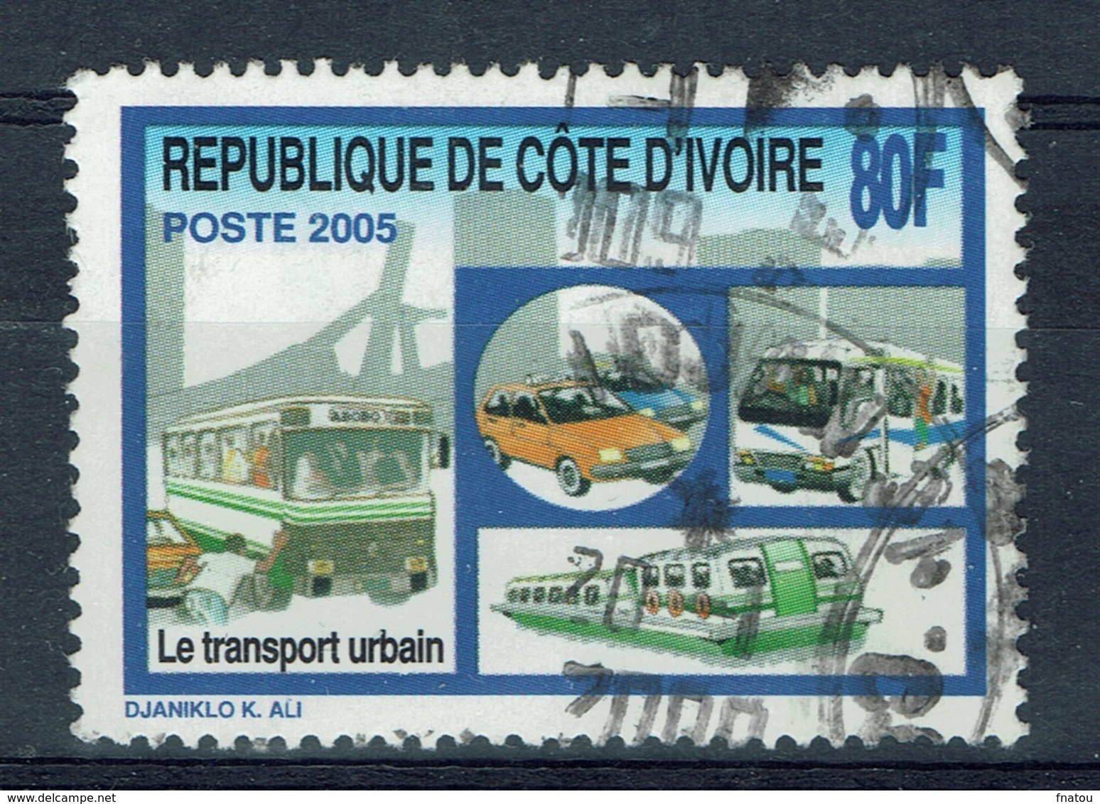 Ivory Coast, 80f., Transport Urbain, 2005, VFU - Ivory Coast (1960-...)