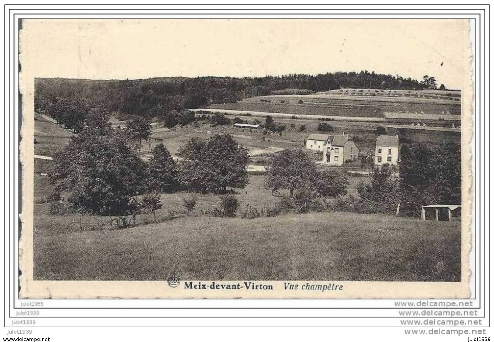 MEIX ..-- Vue Champêtre . 1948 Vers SENEFFE ( Mr Guy MARY ) . Voir Verso . - Meix-devant-Virton