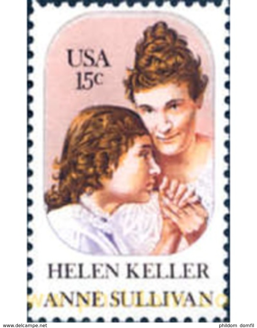 Ref. 244432 * MNH * - UNITED STATES. 1980. 100 ANIVERSARIO DEL NACIMIENTO DE HELEN KELLER (BENEFACTORA DE LA HUMANIDAD) - Unused Stamps