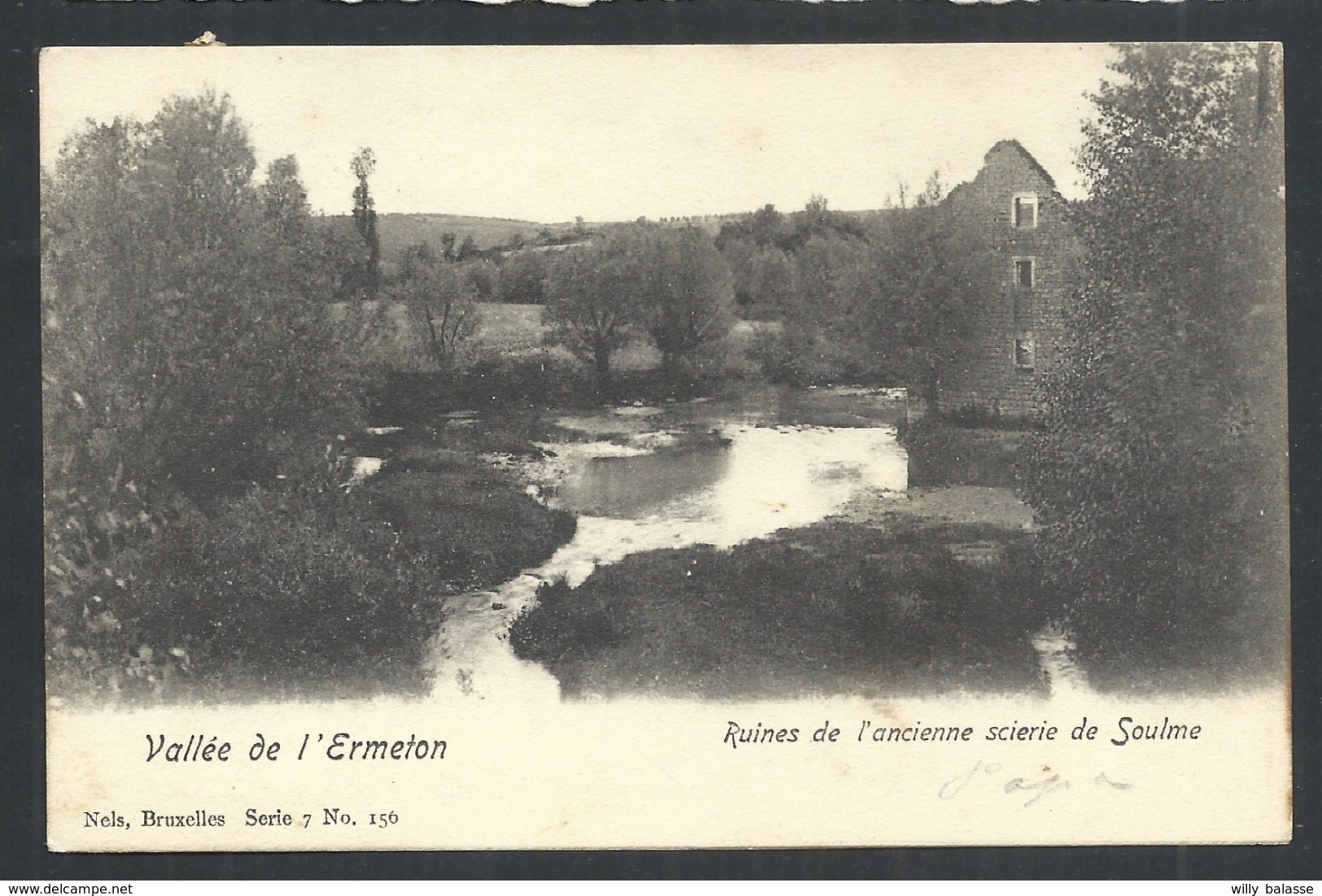 1.1 // CPA - Vallée De L'Ermeton - Ruines De L'ancienne Scierie De SOULME - Nels Série 7 N° 156    // - Doische