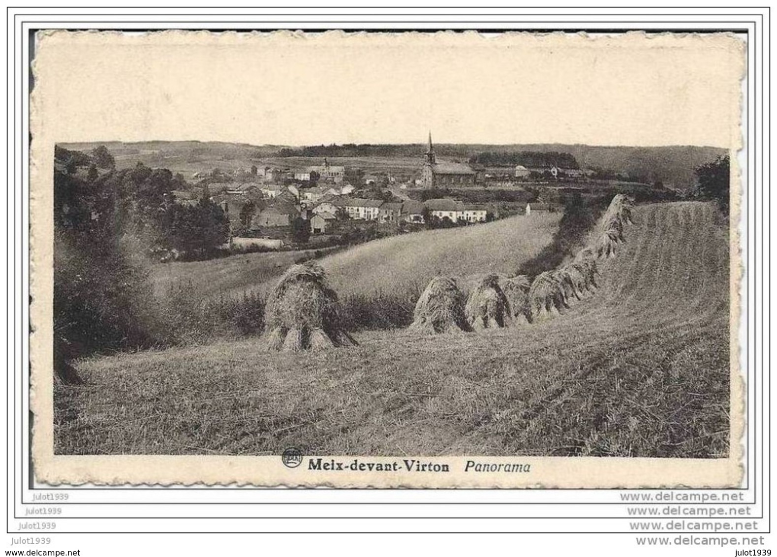 MEIX  ..-- Panorama . 1955 Vers SPIXHE ( Melle Alberte BEEVER ) . Voir Verso . - Meix-devant-Virton