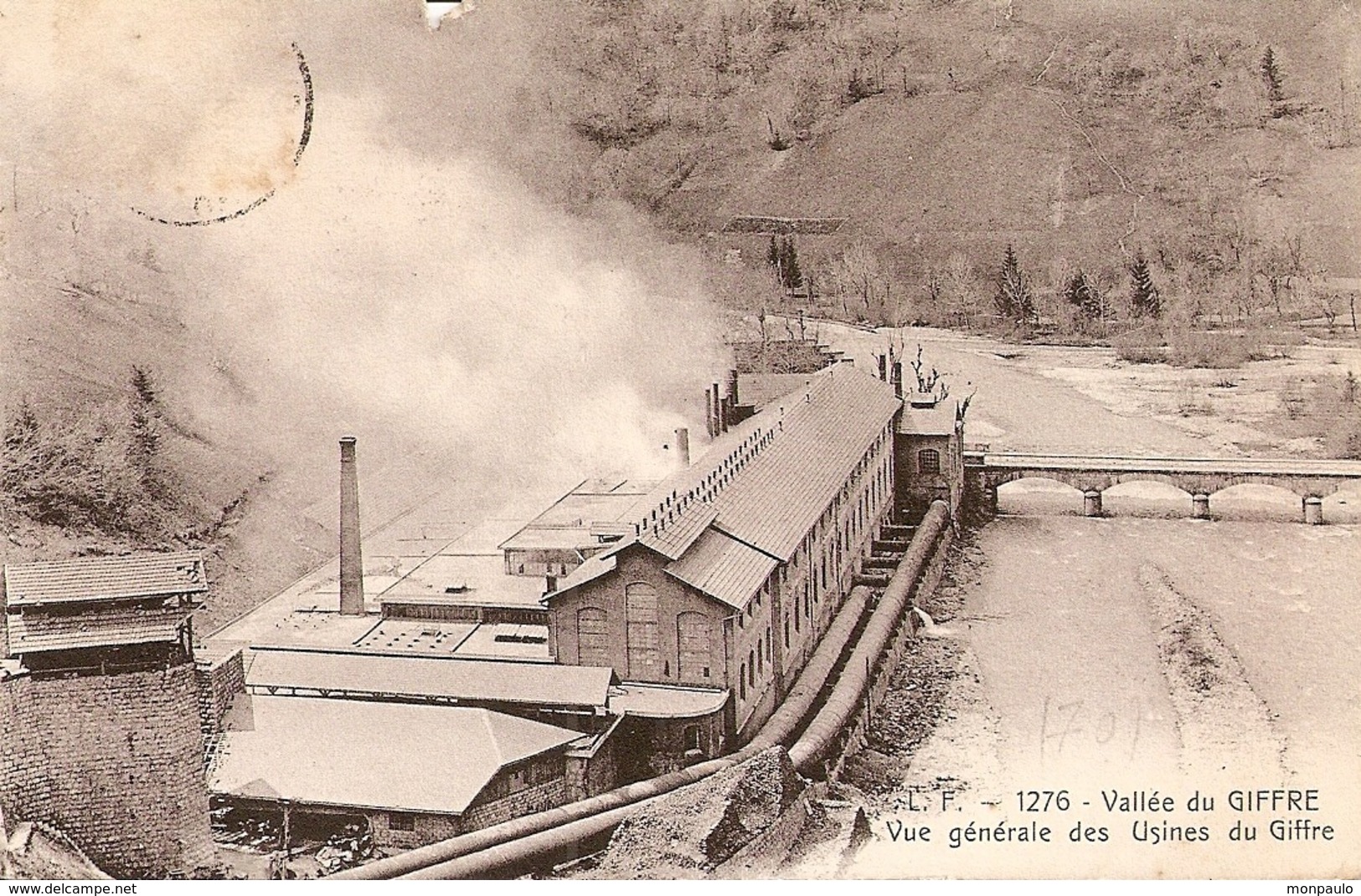 74. CPA. Haute Savoie. Vallée Du Giffre. Vue Générale Des Usines Du Giffre (Péchiney) ( Cluses, Marignier, Saint-Jeoire) - Autres & Non Classés