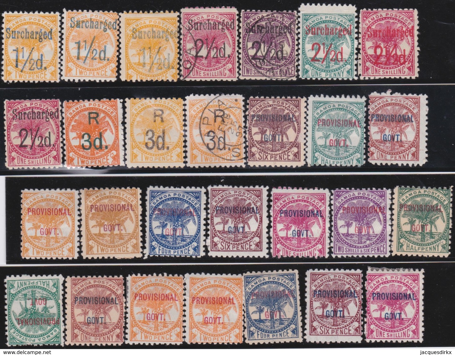 Samoa     .    28  Stamps       .     O And *     .    Cancelled And Mint-hinged - Samoa