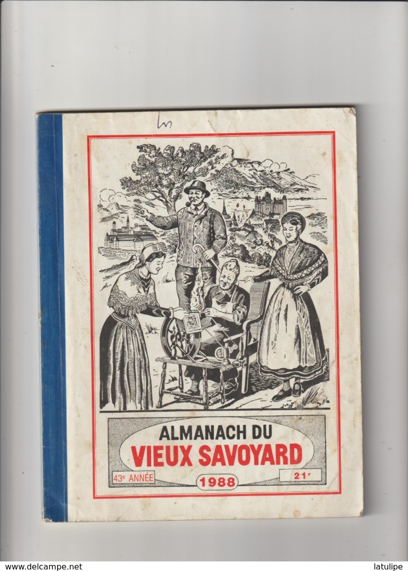 Almanach Du Vieux Savoyard 43em Année De 1988_143 Pages - Rhône-Alpes