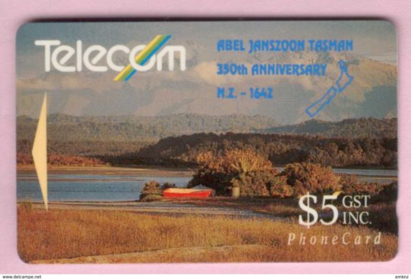 New Zealand - Private Overprint - 1992 Abel Tasman $5 - VFU - NZ-PO-15 - New Zealand