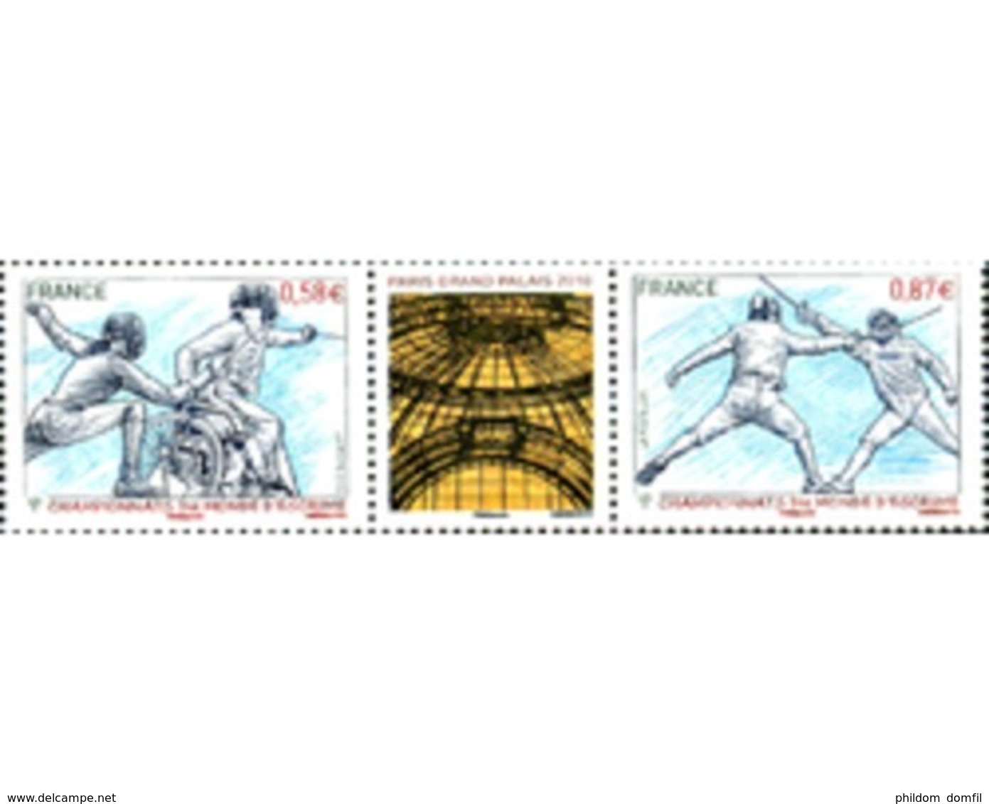 Ref. 264158 * MNH * - FRANCE. 2010. FANCING WORLD CHAMPIONSHIPS . CAMPEONATOS DEL MUNDO DE ESGRIMA - Unused Stamps