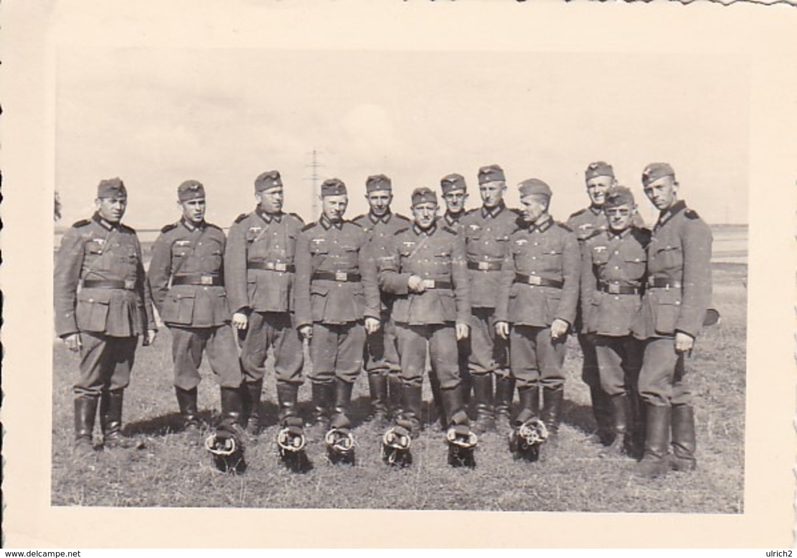 Foto Deutsche Soldaten Bei Ausbildung - 2. WK - 8,5*5,5cm (44046) - Krieg, Militär