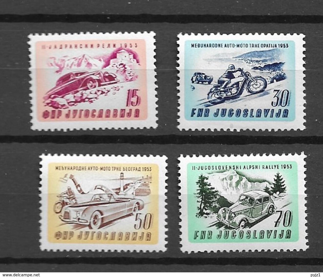 1953 MNH Yougoslavia  Mi 724-7 - Ongebruikt