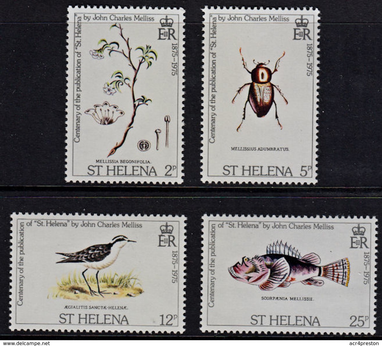 A0465 ST HELENA 1975, SG 310-3 Centy Publication Of 'St Helena', Plants Birds,  MNH - Saint Helena Island