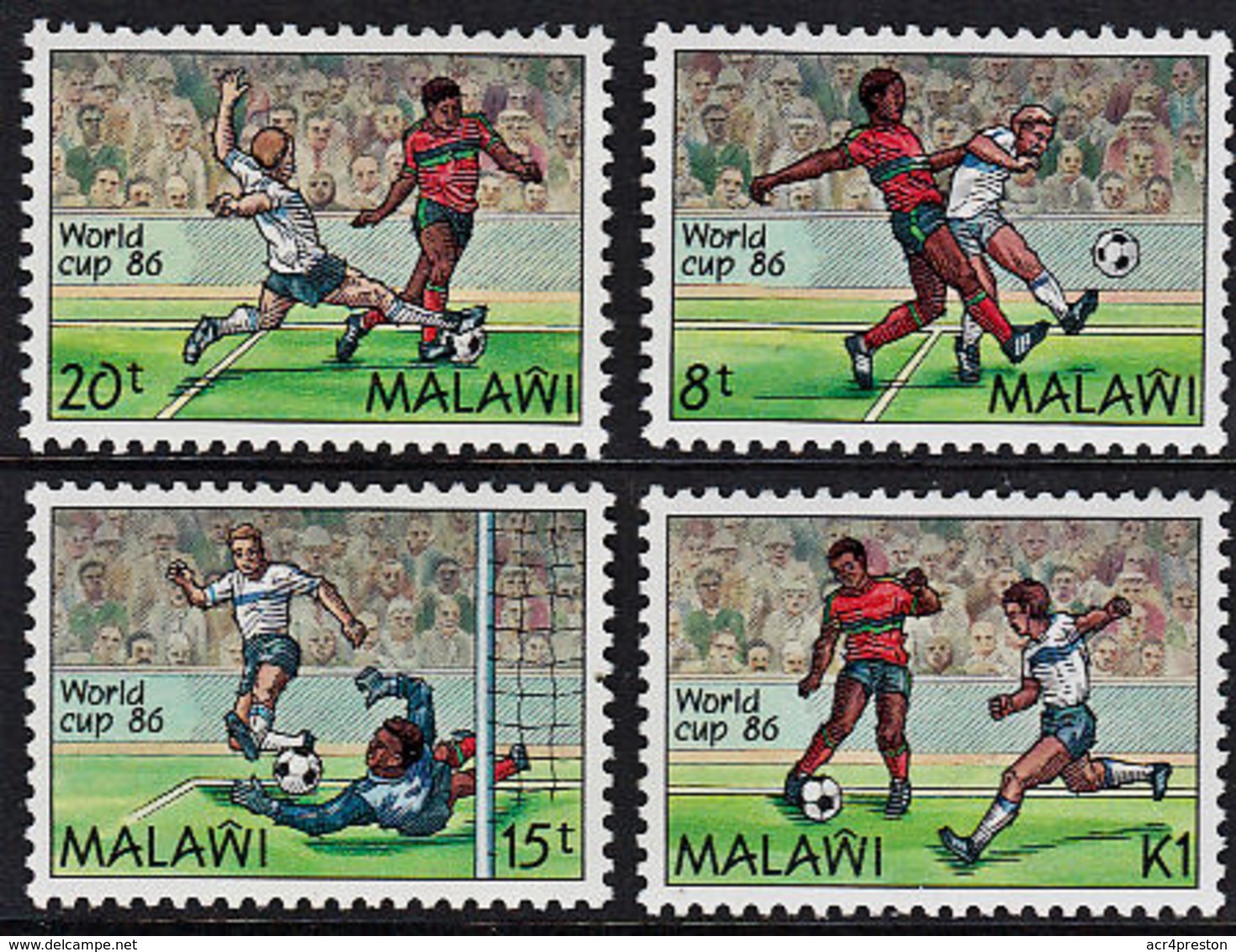 A5141 MALAWI 1986, SG 746-9  Football World Cup,  MNH - Malawi (1964-...)