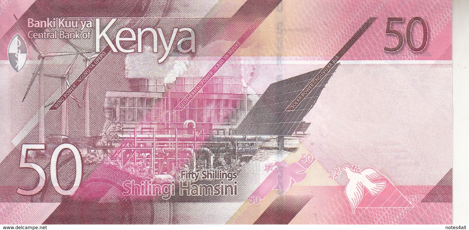 KENYA 50 SHILLINGS 2019 P- NEW UNC */* - Kenya