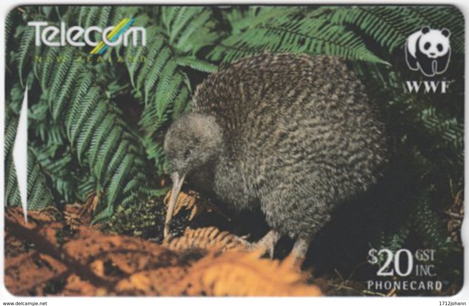 NEW ZEALAND A-885 Magnetic Telecom - Animal, Bird - 501DO - Used - Nuova Zelanda