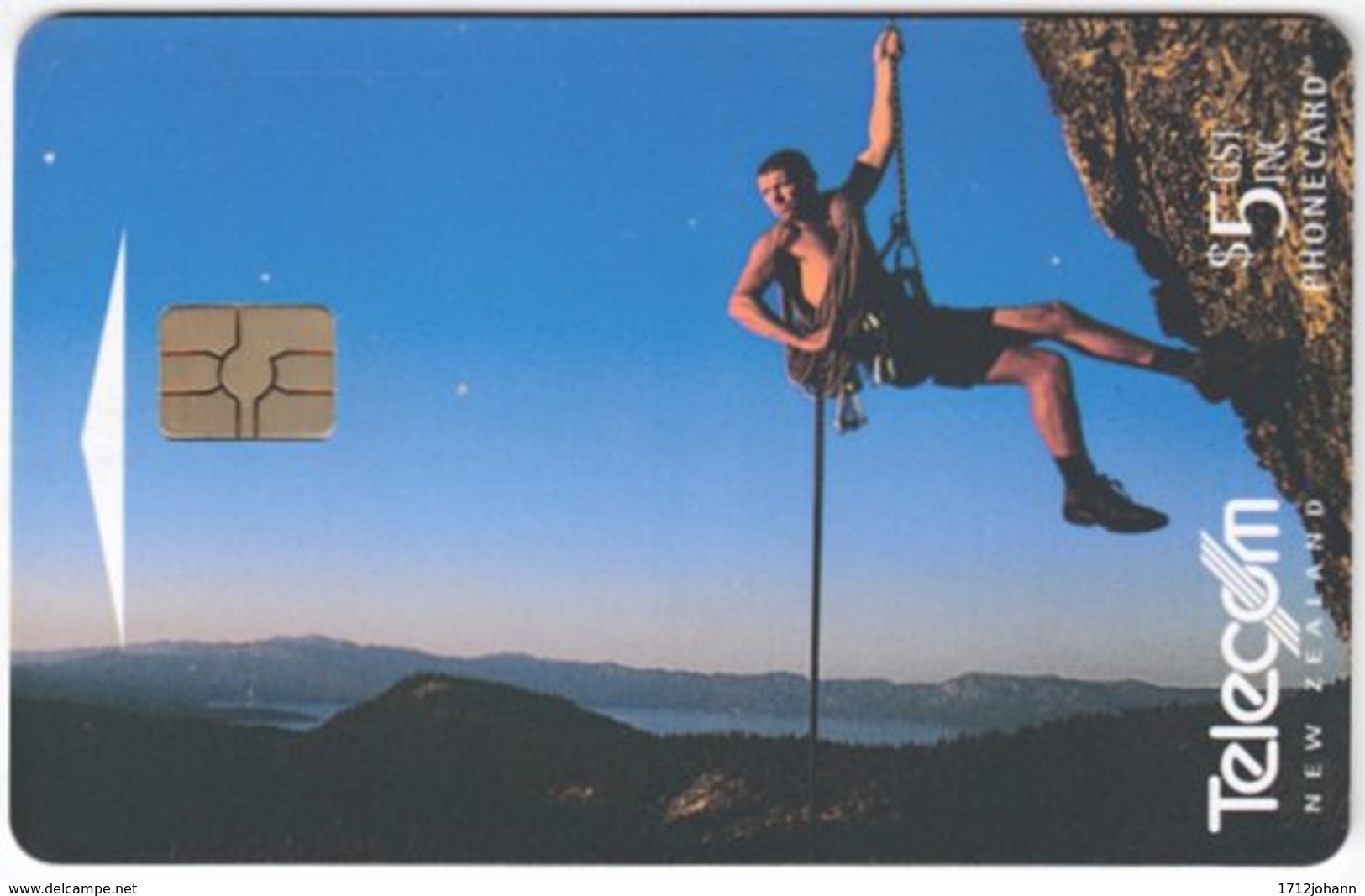 NEW ZEALAND A-911 Chip Telecom - Leisure, Mountain Climbing - Used - Nuova Zelanda