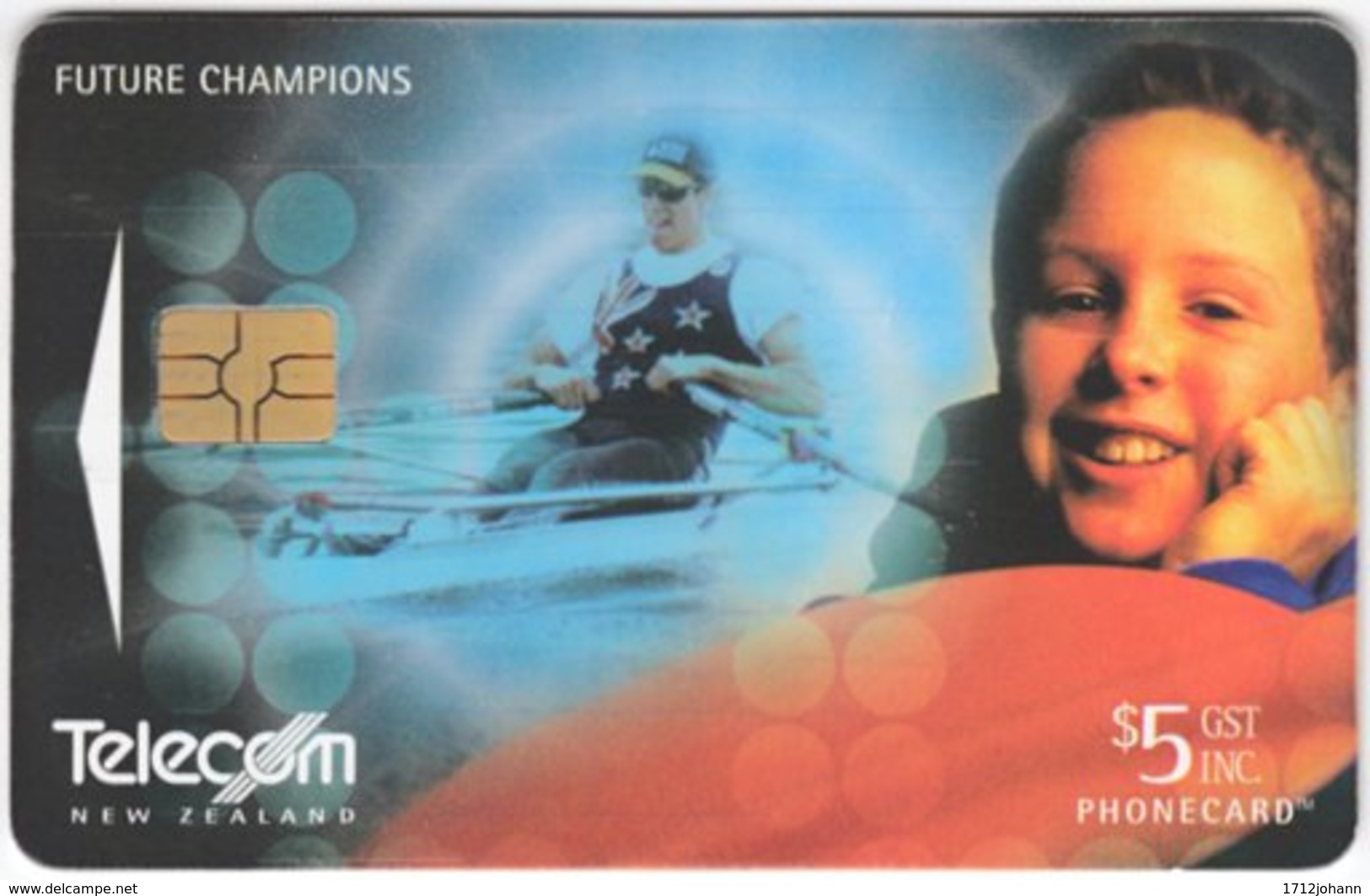 NEW ZEALAND A-920 Chip Telecom - Sport, Rowing - Used - New Zealand