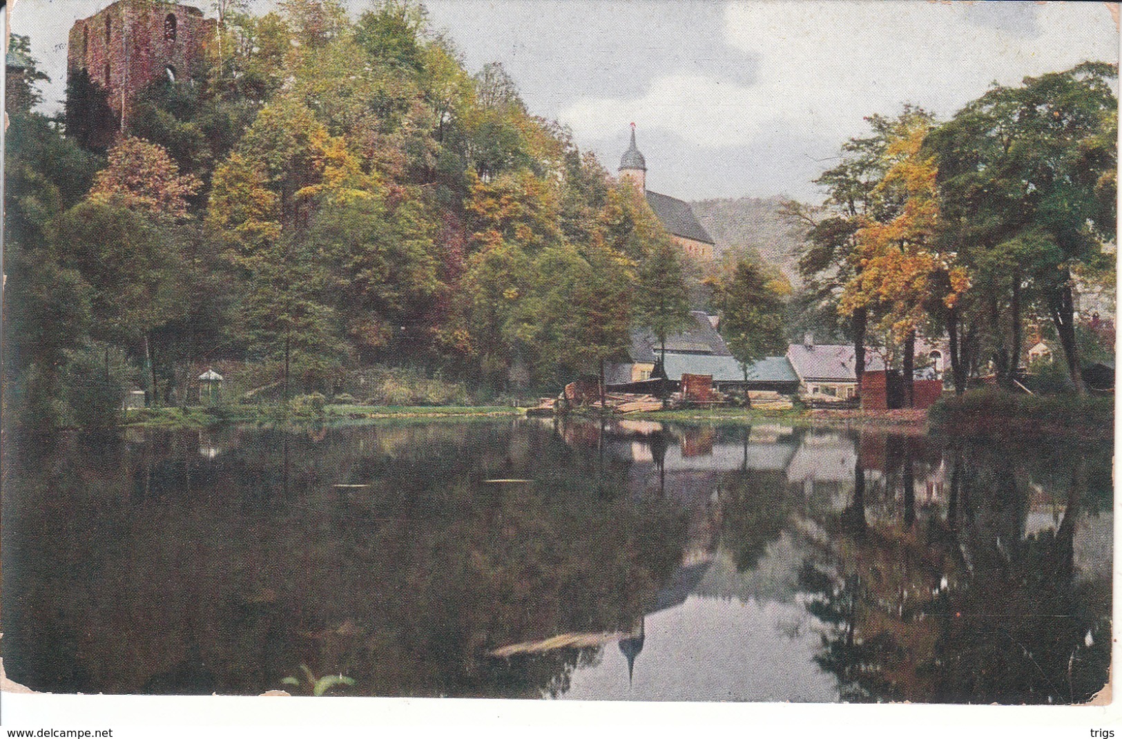 Tharandt - Ruine, Schloßteich - Tharandt