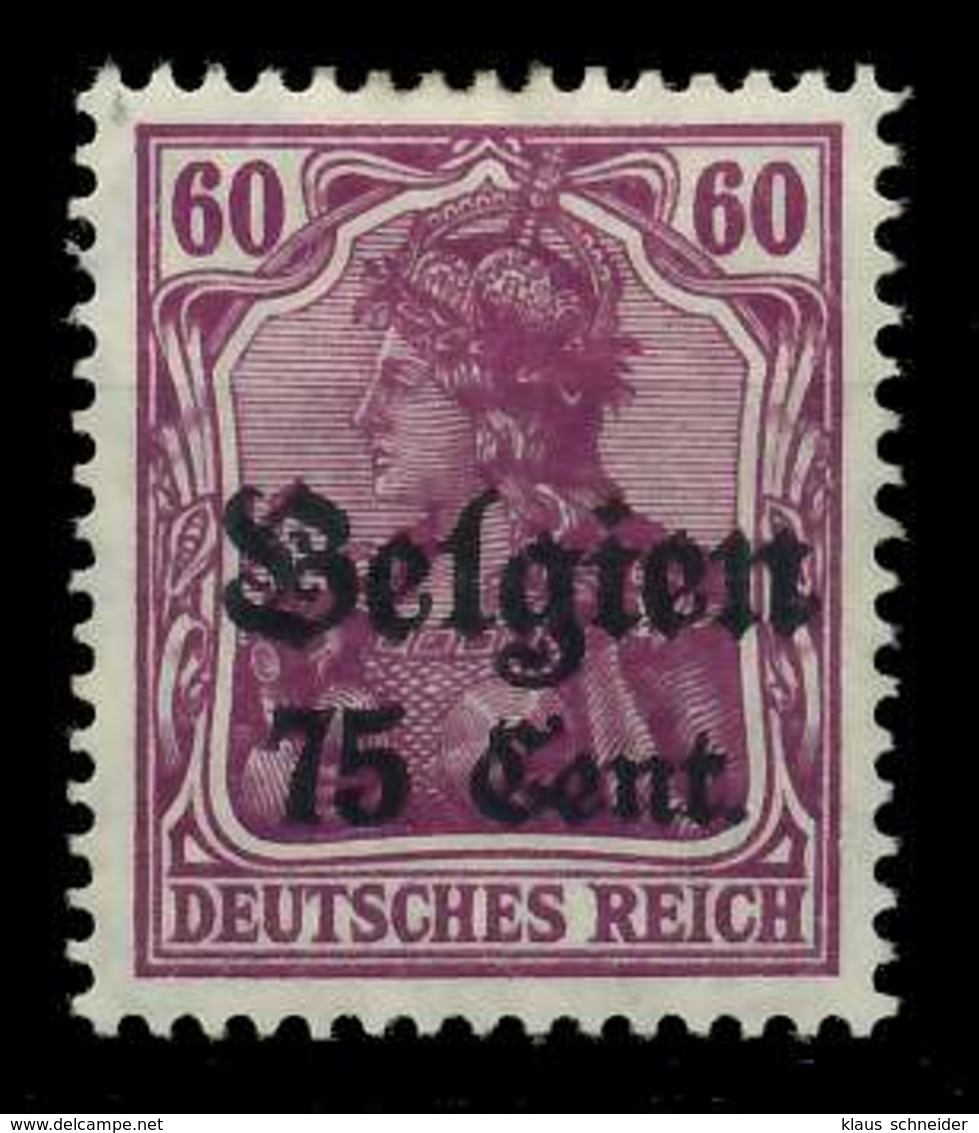 BES 1WK LP BELGIEN Nr 21a Ungebraucht X77B366 - Occupation 1914-18