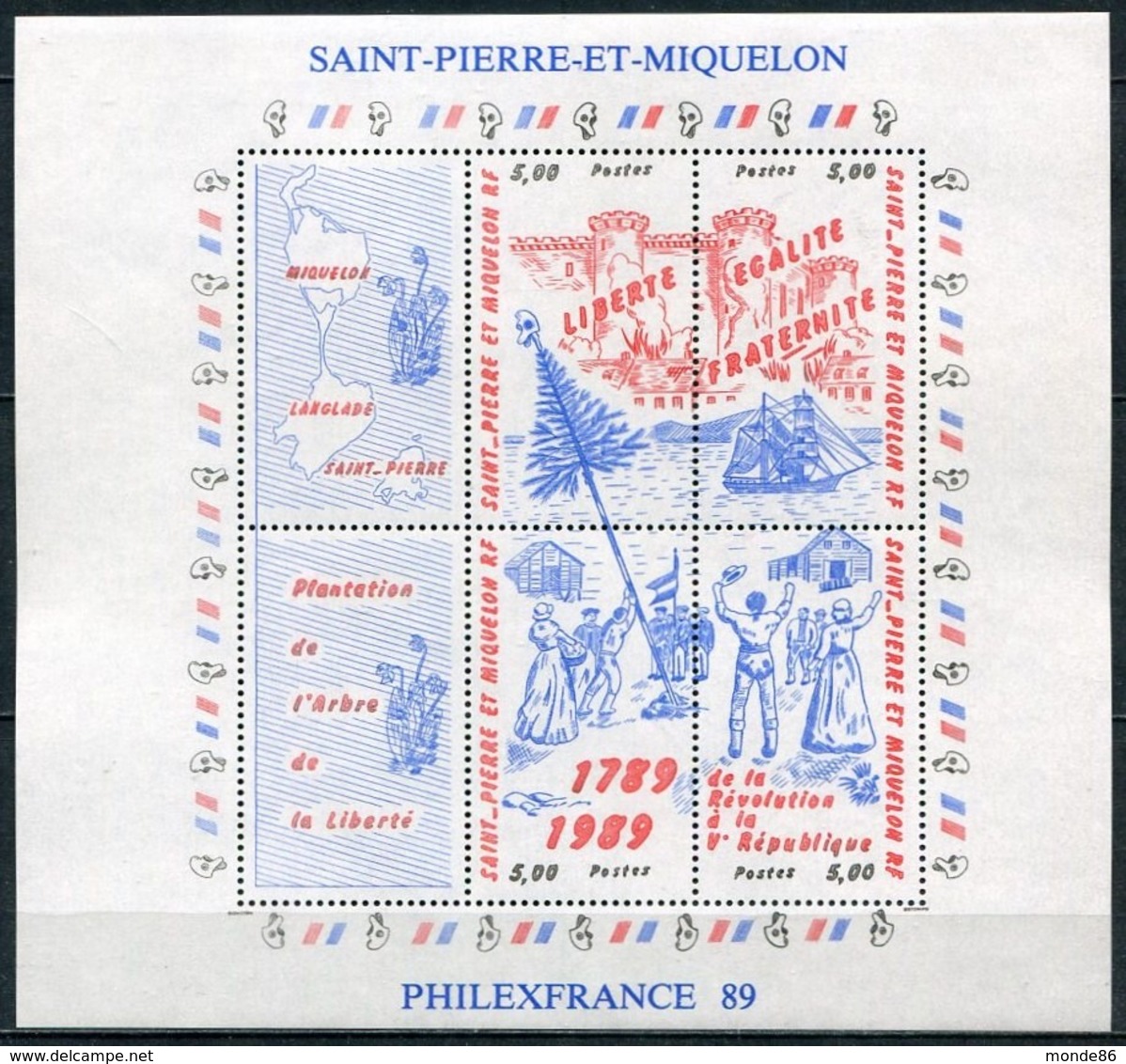 SAINT PIERRE & MIQUELON - Année Complète 1989 ** - PA & BF Inclus - Komplette Jahrgänge