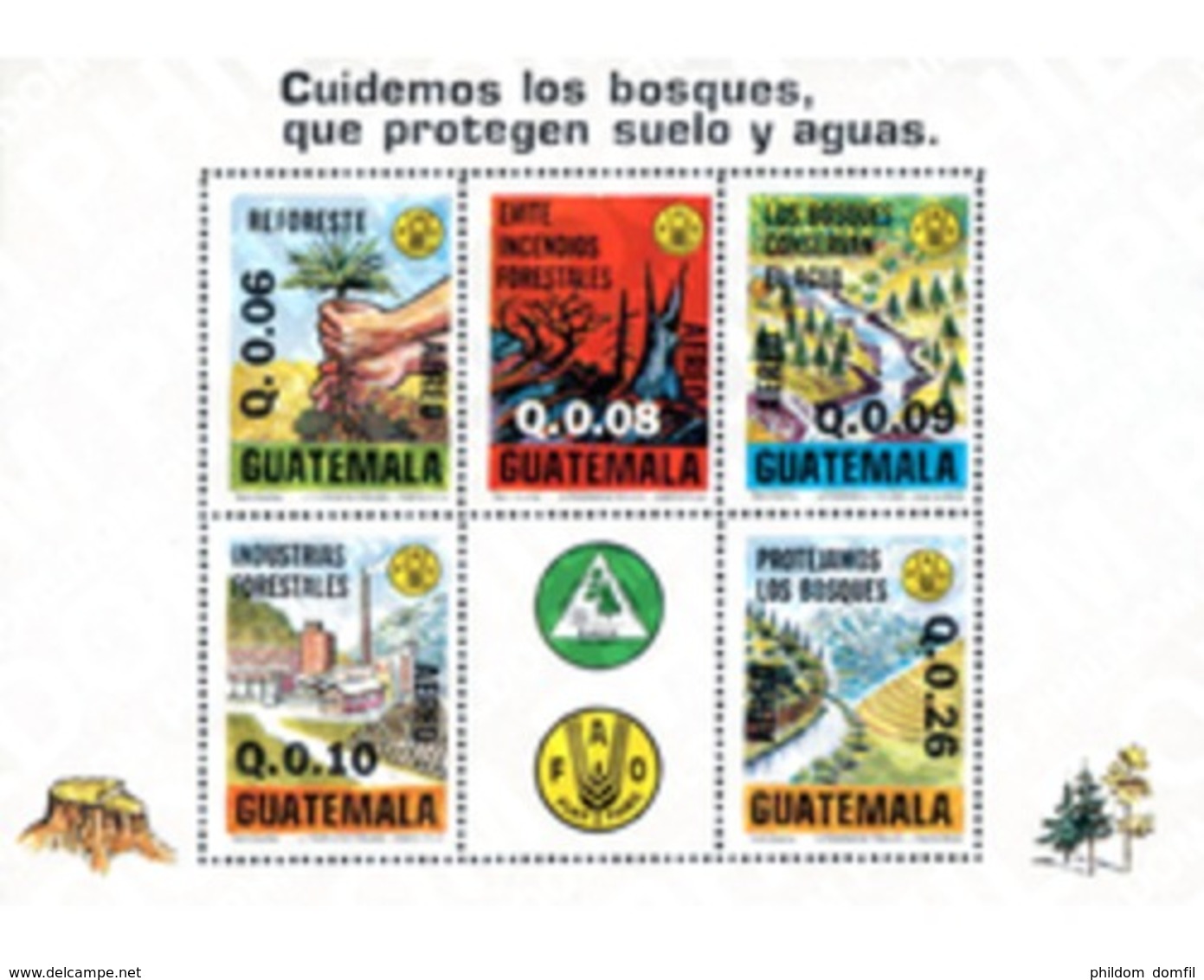 Ref. 35386 * MNH * - GUATEMALA. 1979. PROTECTION OF THE FOREST . PROTECCION DEL BOSQUE - Guatemala