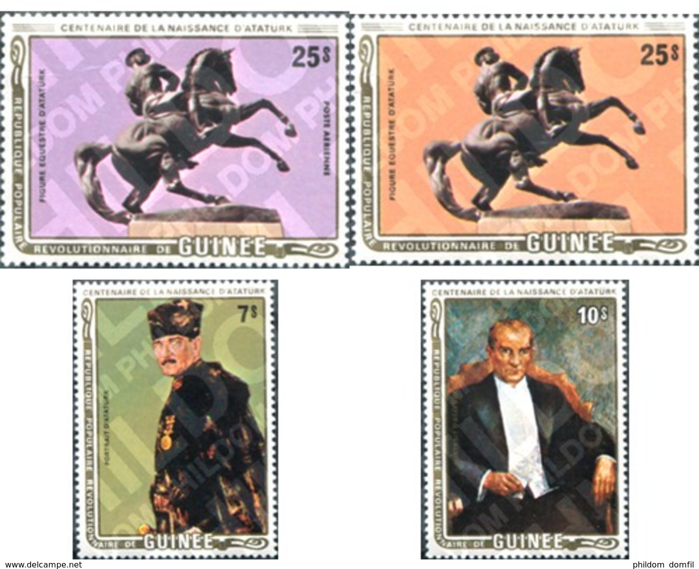 Ref. 71774 * MNH * - GUINEA. 1982. CENTENARY OF KEMAL ATATURK . CENTENARIO DE KEMAL ATATURK - Unclassified