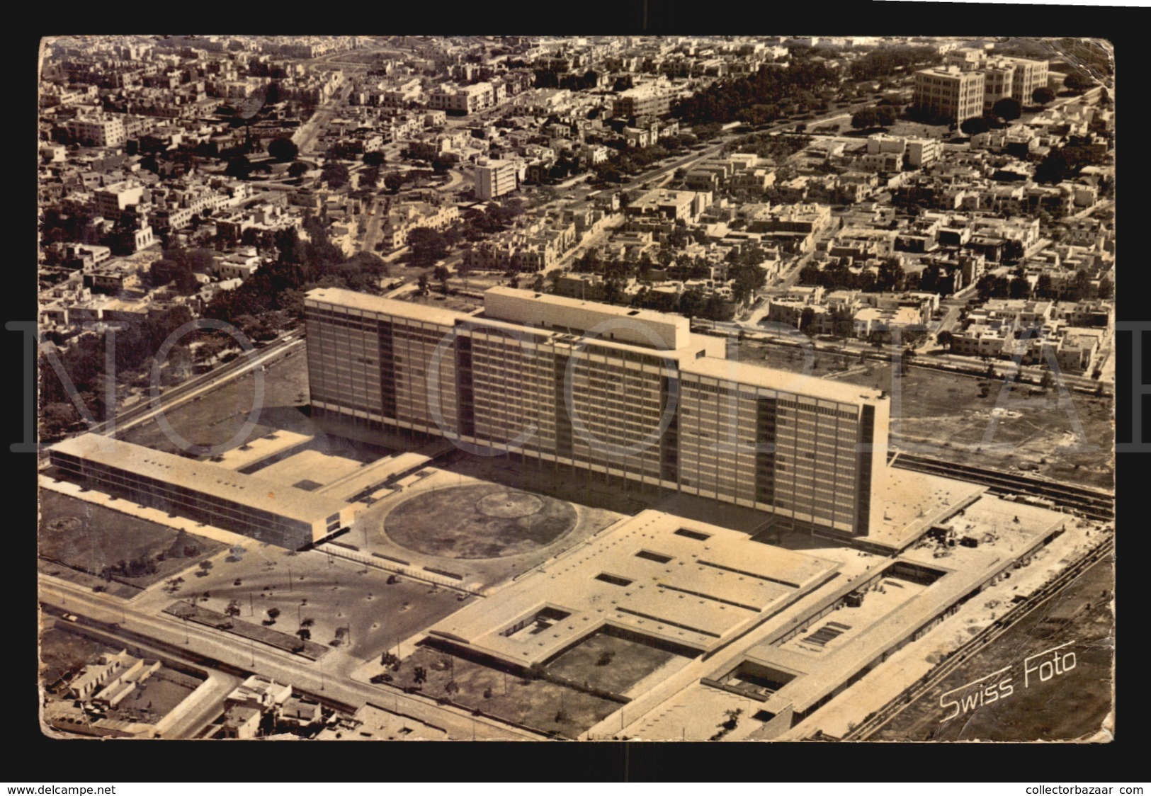 1959 PERU Lima Hospital Del Seguro Social Del Empleado Modern Architecture Intl Style Real Photo Postcard (w5-691) - Perú