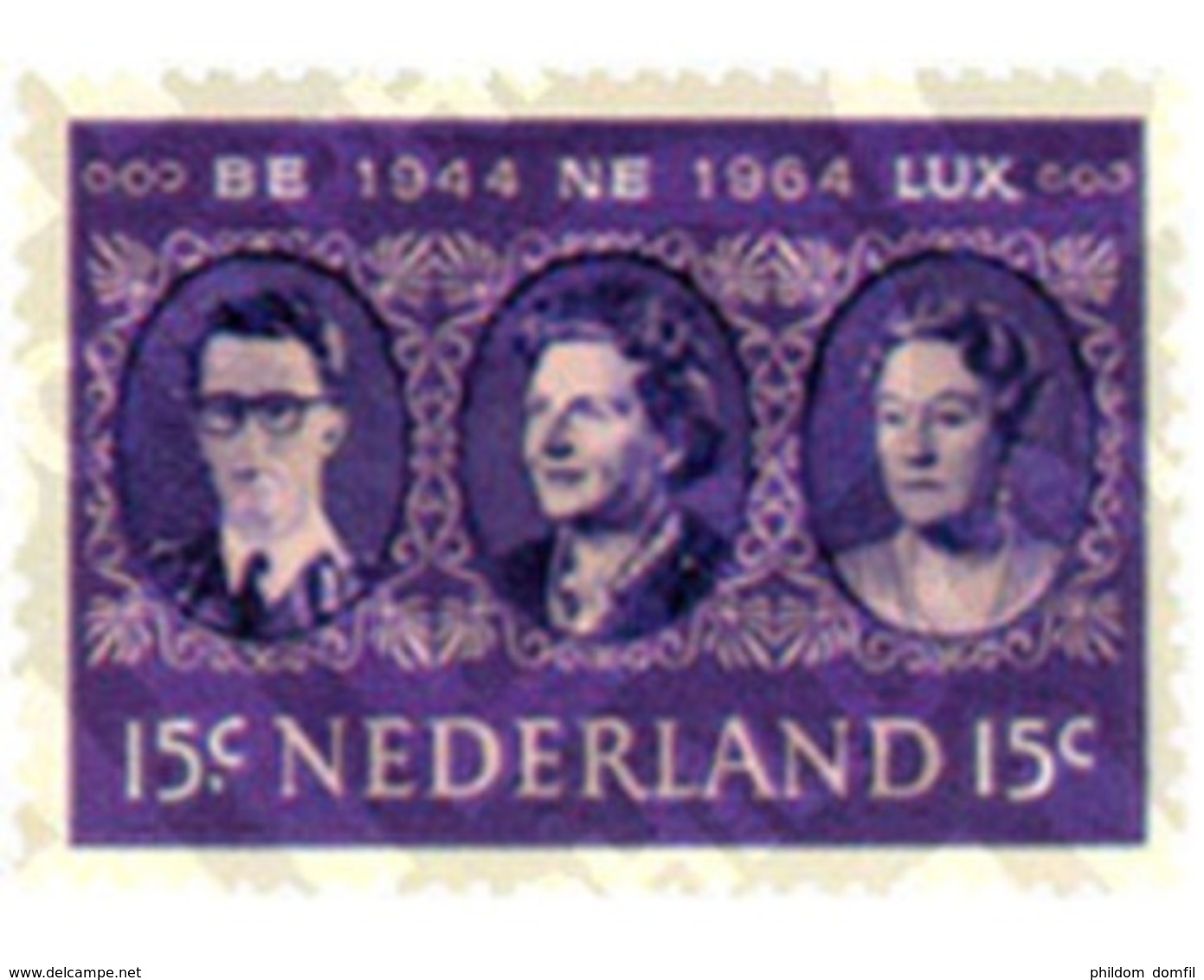 Ref. 102790 * MNH * - NETHERLANDS. 1964. 20th ANNIVERSARY OF BENELUX . 20 ANIVERSARIO DEL BENELUX - Nuovi