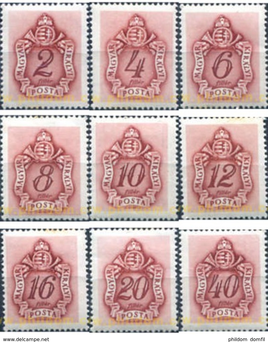 Ref. 325790 * MNH * - HUNGARY. 1941. POSTAGE DUE . TASAS - Unused Stamps