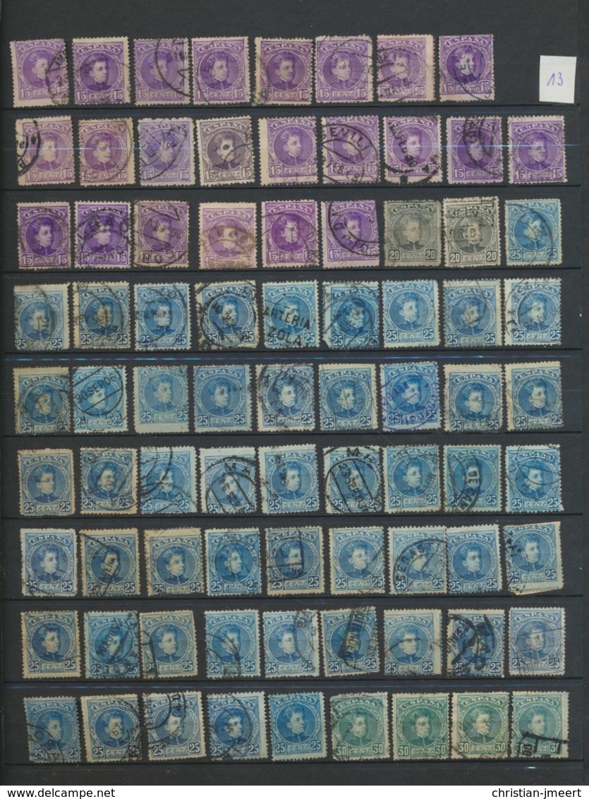 SPAIN- ESPAGNE -ESPANA  stockbook stamps  over 1800 stamps