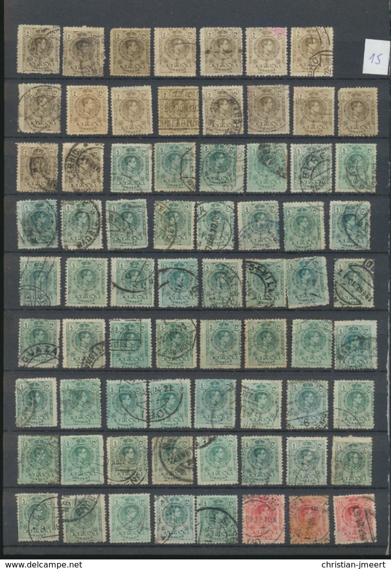 SPAIN- ESPAGNE -ESPANA  stockbook stamps  over 1800 stamps