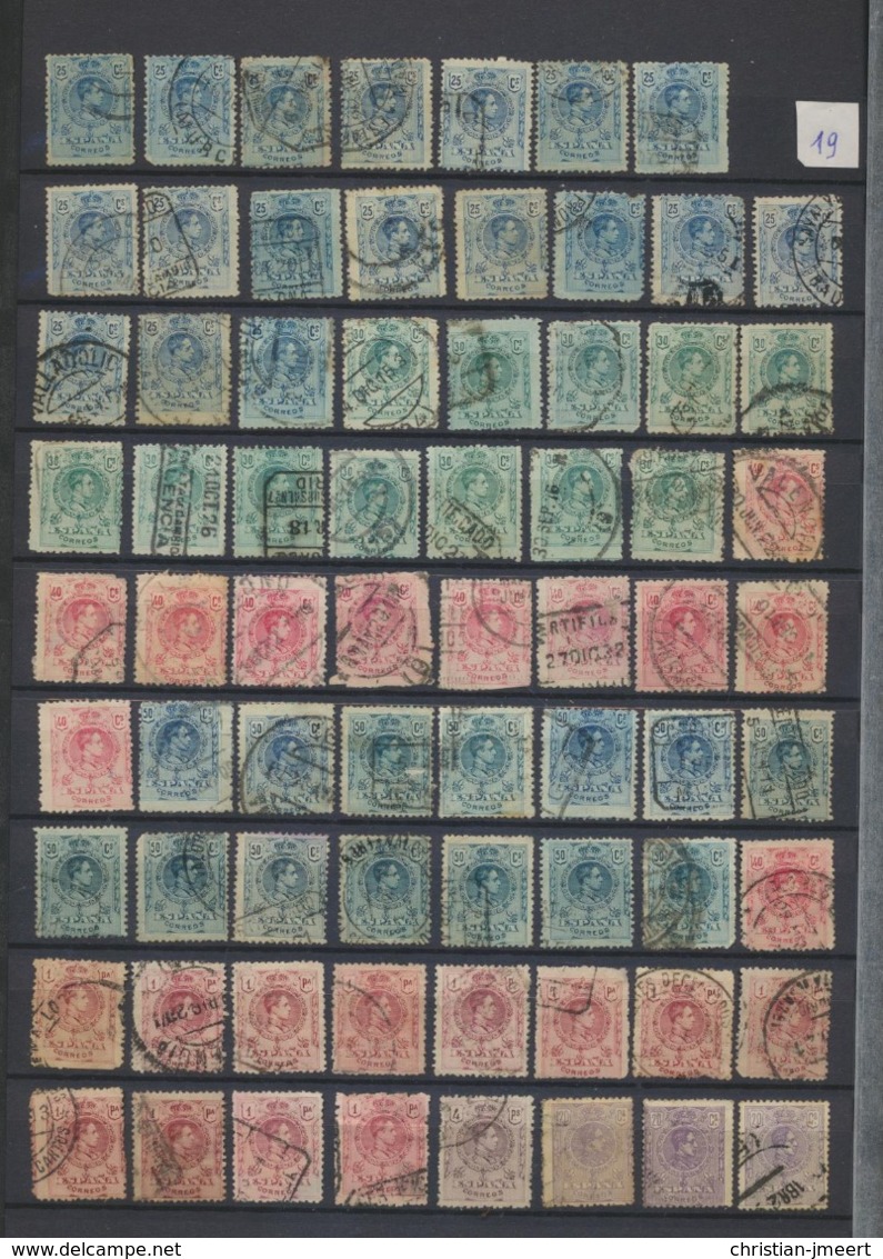 SPAIN- ESPAGNE -ESPANA  stockbook stamps  over 1800 stamps