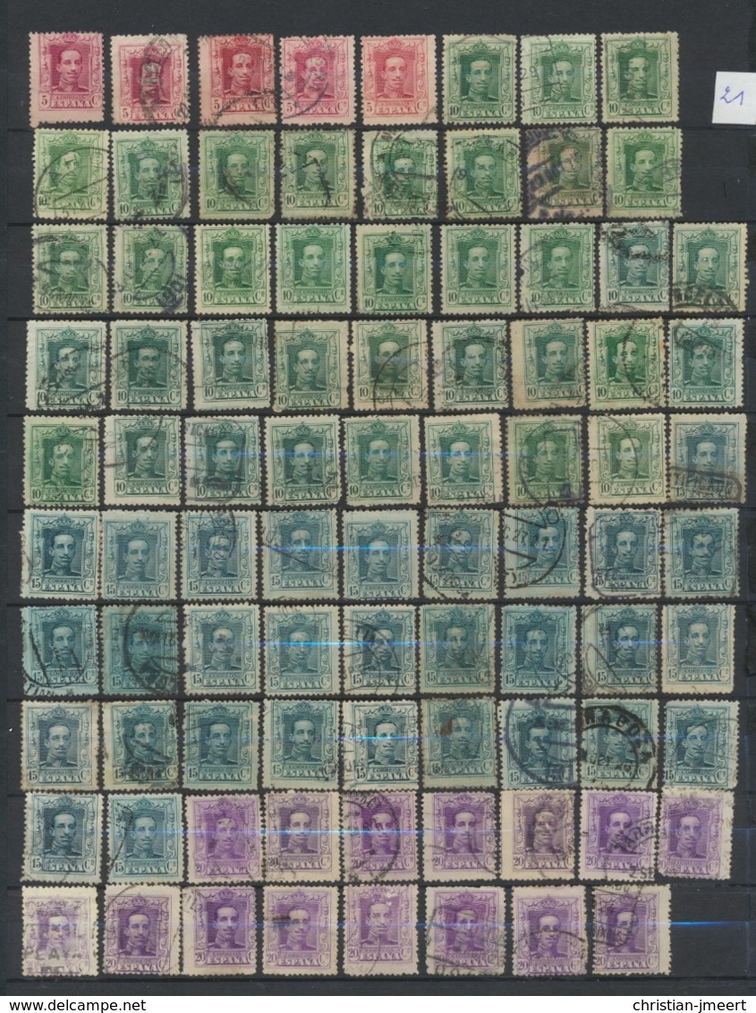 SPAIN- ESPAGNE -ESPANA  stockbook stamps  over 1800 stamps