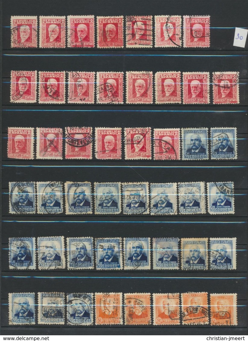 SPAIN- ESPAGNE -ESPANA  stockbook stamps  over 1800 stamps