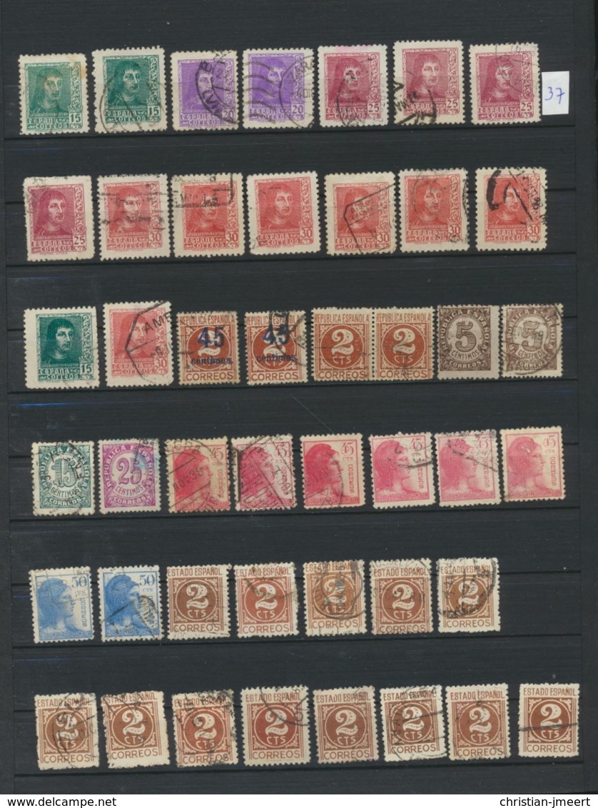 SPAIN- ESPAGNE -ESPANA  stockbook stamps  over 1800 stamps