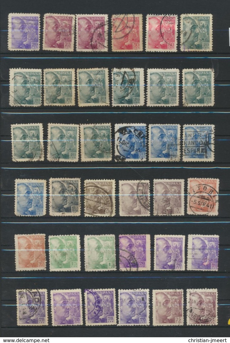 SPAIN- ESPAGNE -ESPANA  stockbook stamps  over 1800 stamps