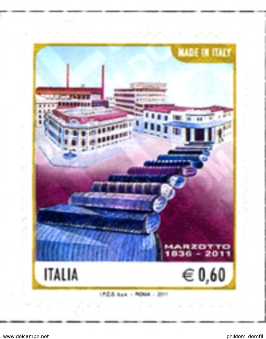 Ref. 272798 * MNH * - ITALY. 2011. 175 ANIVERSARIO DE LA FUNDACION DE LA SOCIEDAD DE HILOS DE LANA MARZZOTO SA DE VALDAG - 2011-20: Neufs