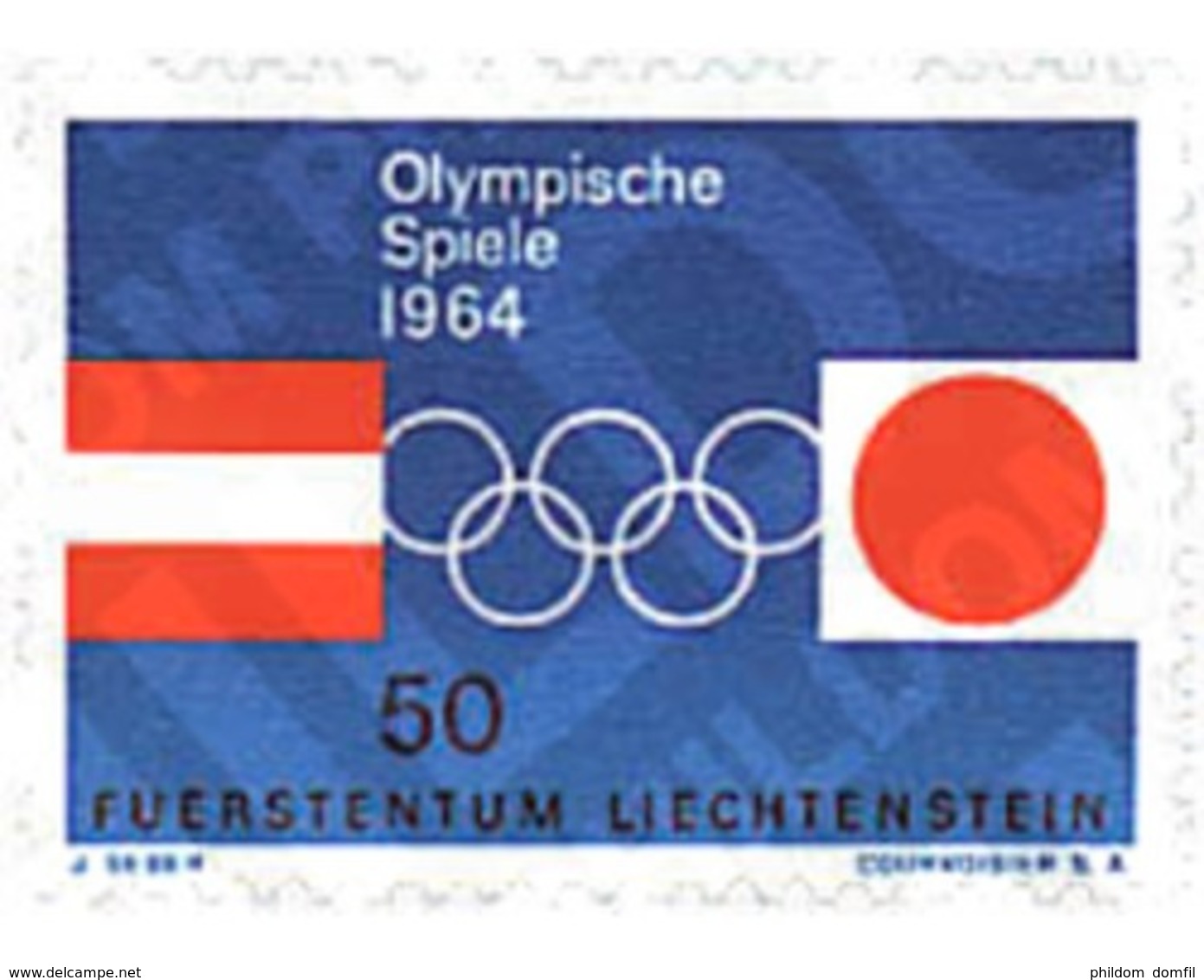 Ref. 80764 * MNH * - LIECHTENSTEIN. 1964. GAMES OF THE XVIII OLYMPIAD. TOKYO 1964. IX OLYMPIC WINTER GAMES. INNSBRUCK 19 - Winter 1964: Innsbruck