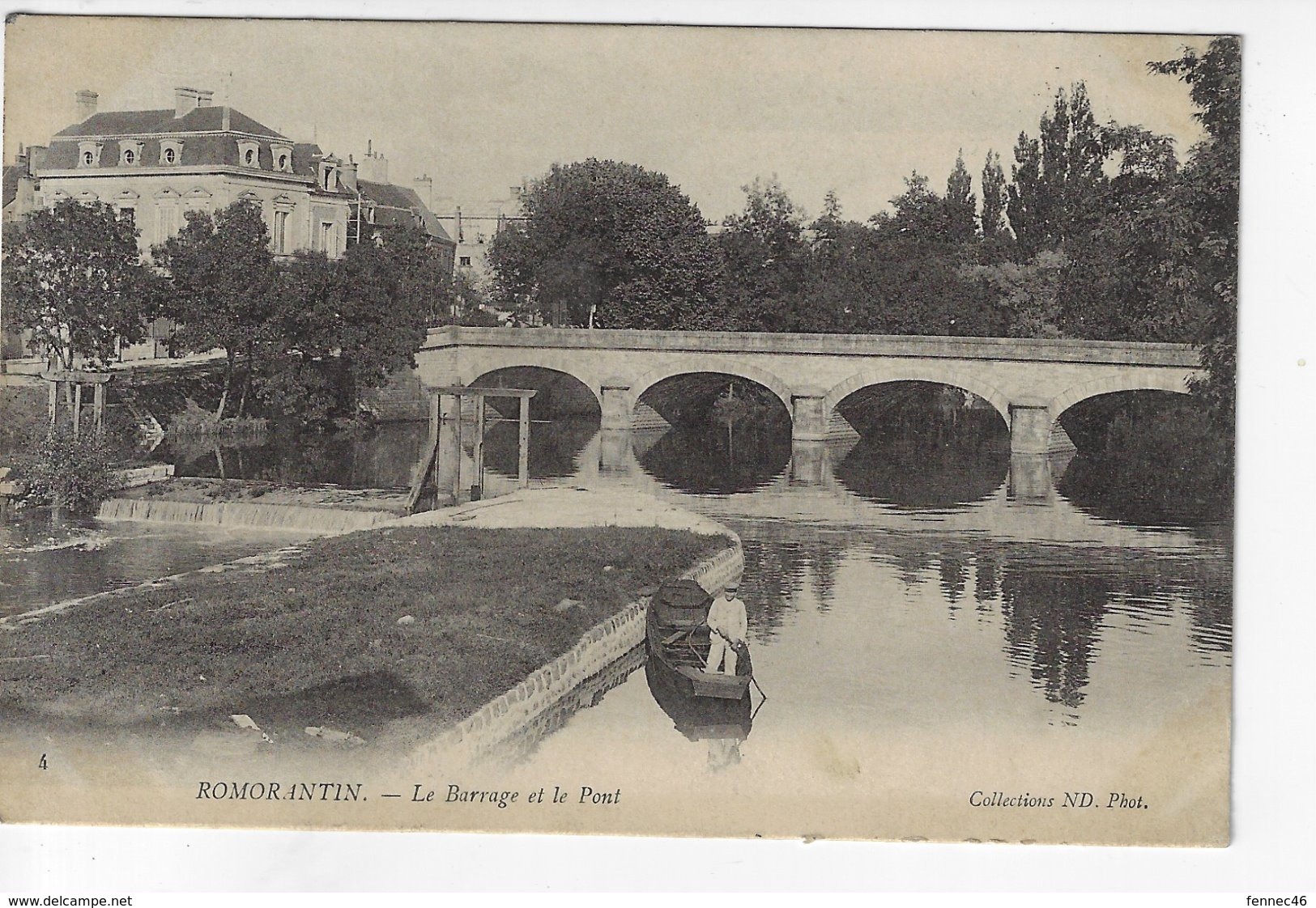 41 - ROMORANTIN - Le Barrage Et Le Pont - Animée - 1906 (X152) - Romorantin