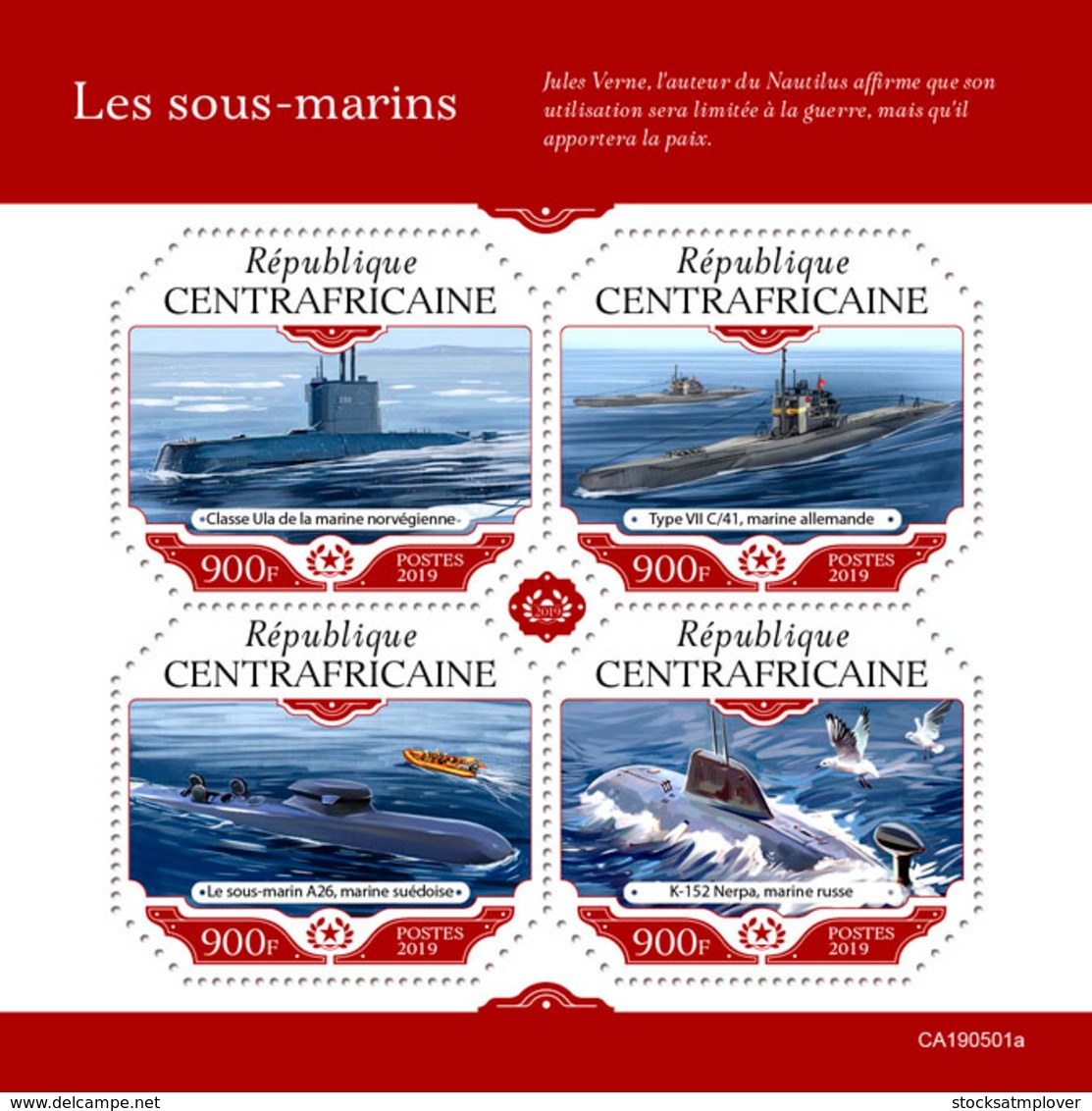 Central Africa 2019 Submarines S201908 - Central African Republic