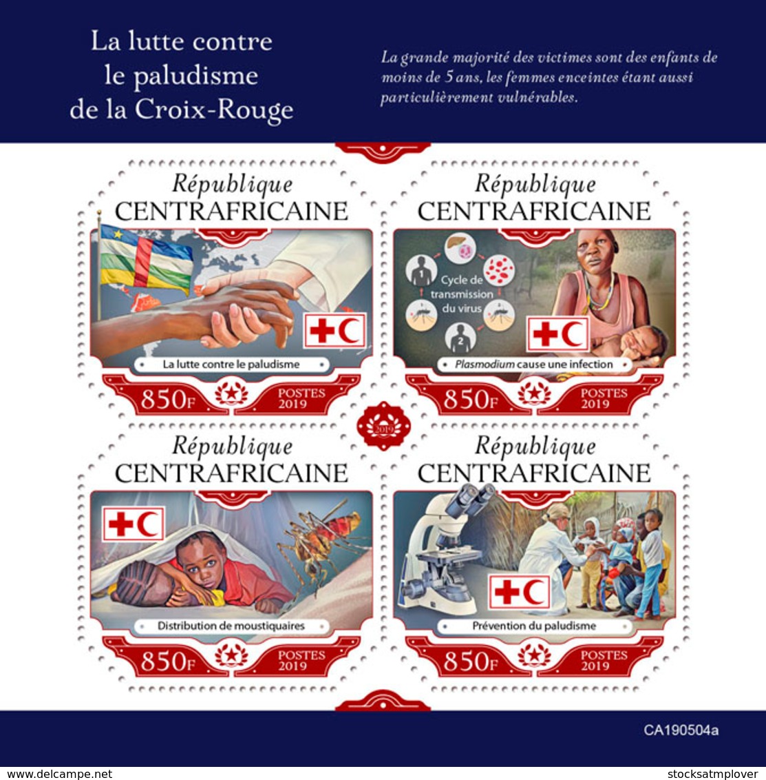 Central Africa 2019 Red Cross Fight Against Malaria  S201908 - Repubblica Centroafricana