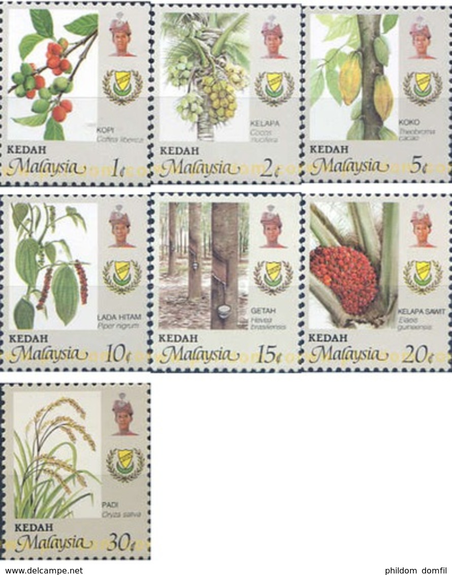 Ref. 340294 * MNH * - MALAYSIA. KEDAH. 1986. AGRICULTURAL PRODUCTS . PRODUCTOS AGRICOLAS - Kedah