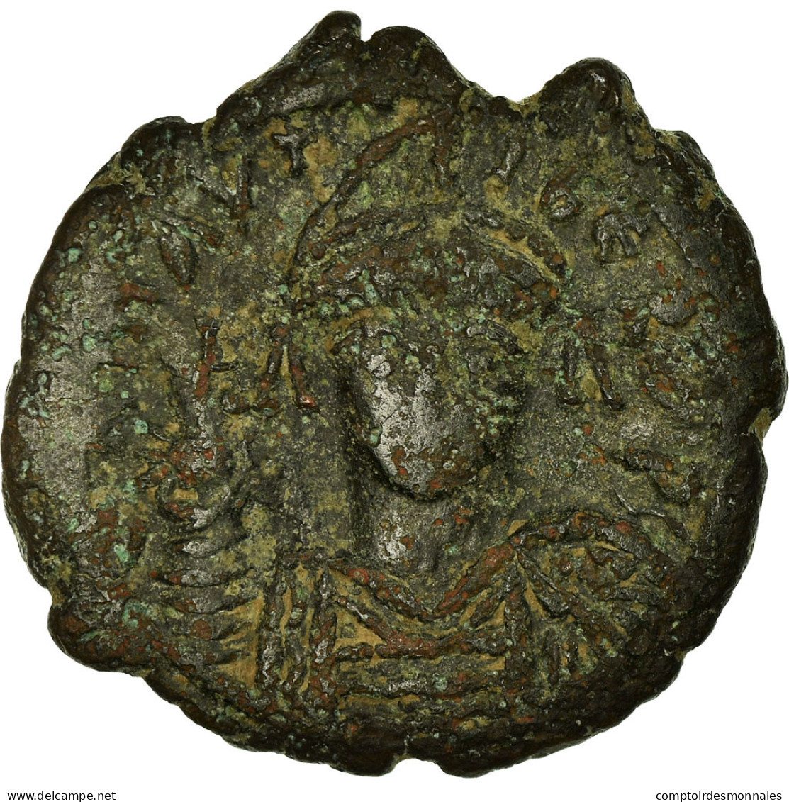 Monnaie, Maurice Tibère, Follis, 589-590, Nicomédie, TB+, Cuivre, Sear:512 - Byzantines