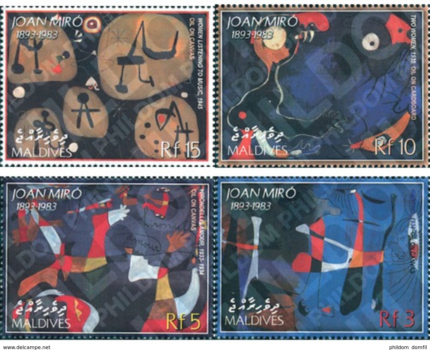 Ref. 128066 * MNH * - MALDIVES. 2003. TRIBUTE TO JOAN MIRO . HOMENAJE A JOAN MIRO - Other & Unclassified