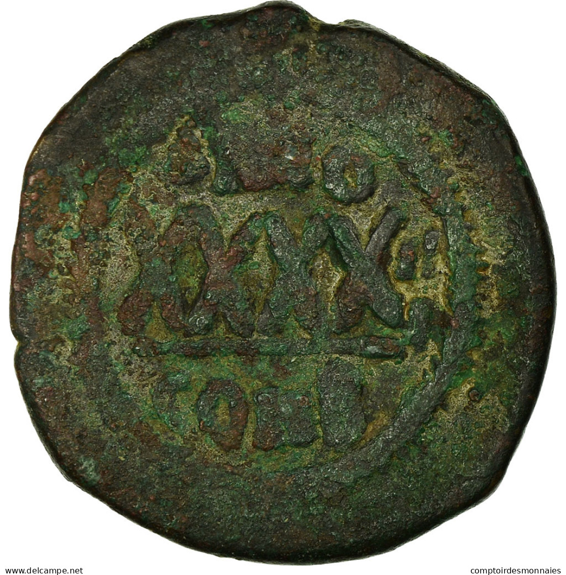 Monnaie, Phocas, Follis, 604-605, Constantinople, TB, Cuivre, Sear:640 - Byzantium