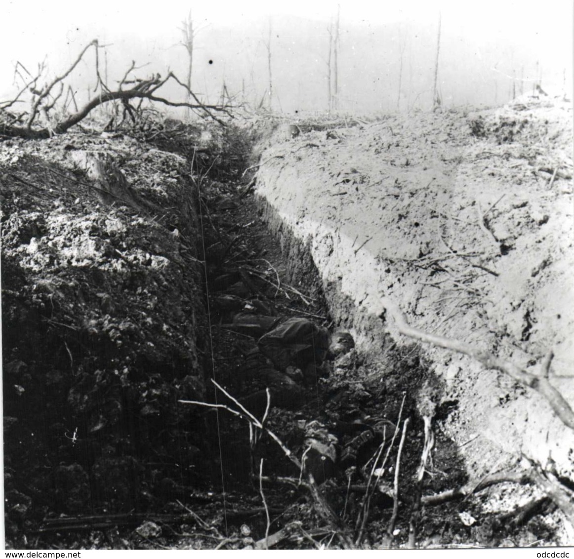 PHOTO GUERRE 1914 7 Mort Dans Les Tranchées - Guerre, Militaire